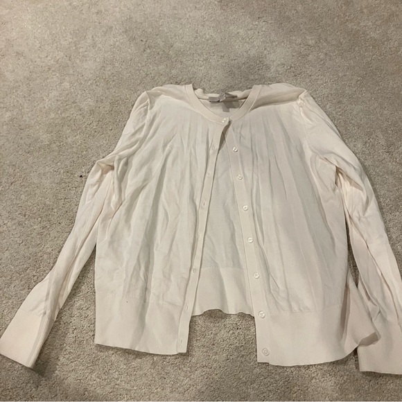 LOFT Cream Cardigan - Picture 3 of 3